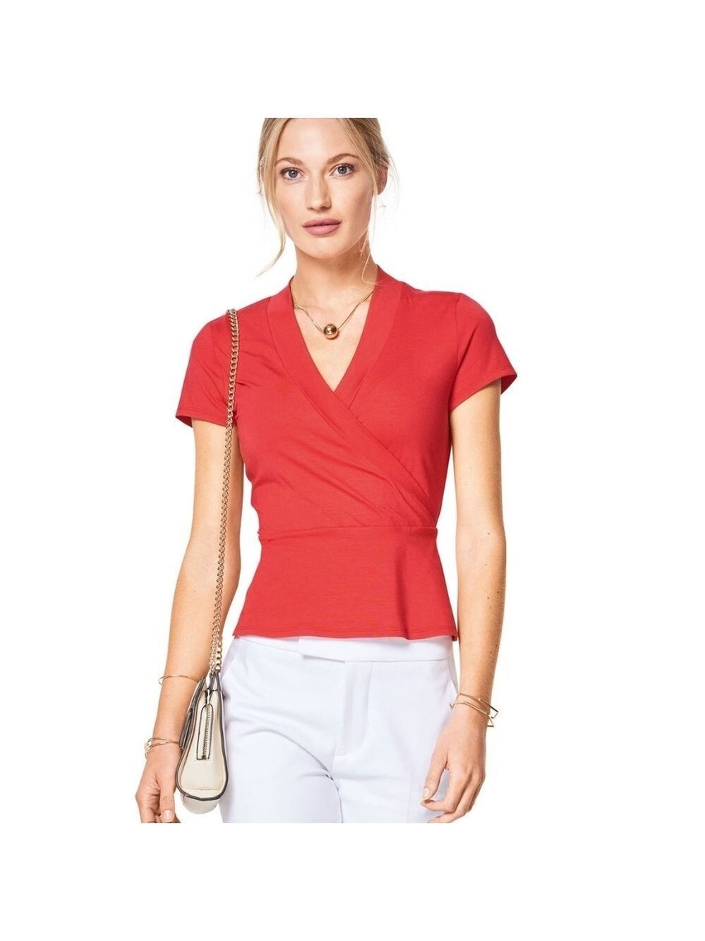 Anne Taylor Coral Cap Sleeve Tank Top Size Petite M